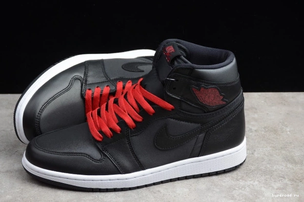 Jordan 555088-060 High Satin Retro 1 Black OG Air 0703